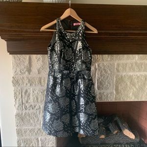 Eliza J Jeweled Cocktail Dress